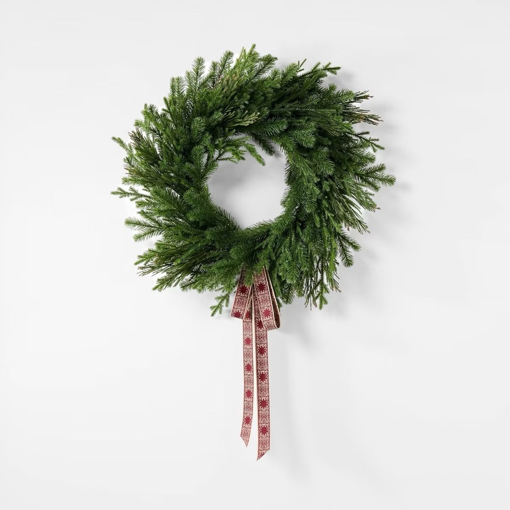Fresh Cut Pine Holiday Wreath - Threshold™ designed with Studio 26”